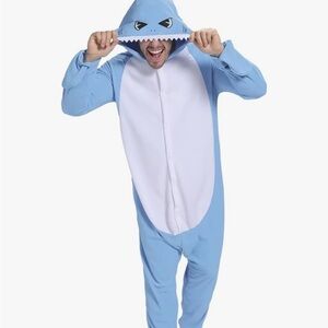 Blue Shark Onesie Costume
